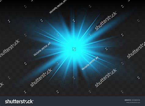 Vector Neon Light Effect Blue Glowing เวกเตอร์สต็อก ปลอดค่าลิขสิทธิ์