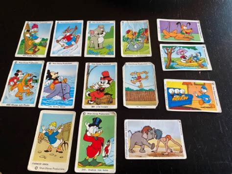 14st Vintage Walt Disney collectible cards 414188900 ᐈ Köp på Tradera