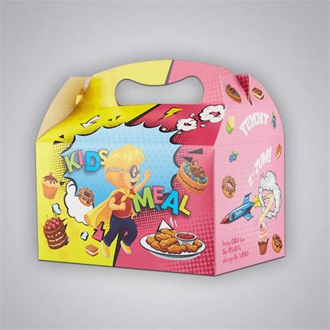 Custom Happy Meal Boxes Wholesale - Kids Meal Boxes