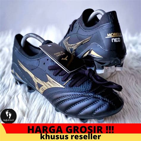 Jual Sepatu Bola Mizuno Morelia Neo Beta Black Gold Fg Shopee Indonesia