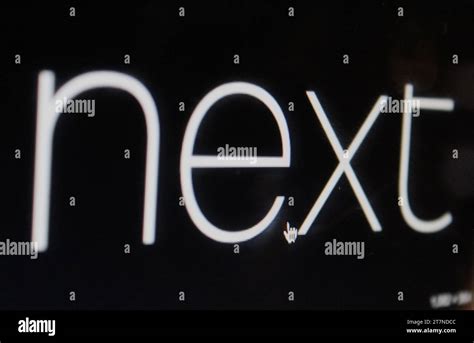 A photo of the Next company Logo on a computer screen Stock Photo - Alamy