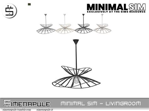 The Sims Resource Livingroom Minimal Sim Ceiling Lamp