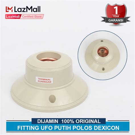 FITTING UFO PUTIH POLOS DEXICON FITTING PLAFON E 27 FITTING LAMPU