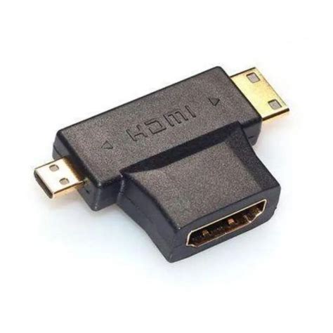 3 In 1 Hdmi Female To Mini Hdmi Male Micro Hdmi Male Adapter Kinaun