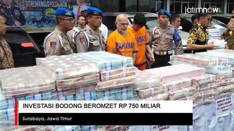 Investasi Bodong Beromzet Rp 750 Miliar Dibongkar Youtube