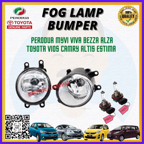 PERODUA MYVI BEZZA VIOS CAMRY ALTIS ESTIMA ALZA FOG LAMP BUMPER LAMP