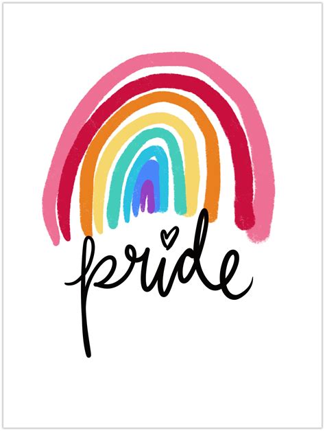 Pride Rainbow Free Printable For Pride Month — Andrea Bethke