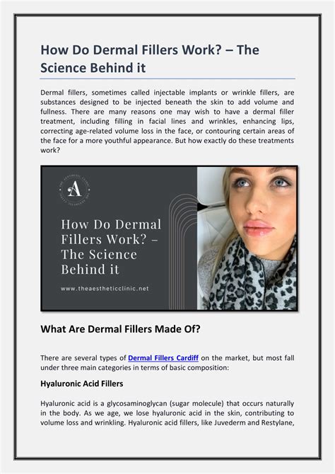 Ppt How Do Dermal Fillers Work The Science Behind It Powerpoint