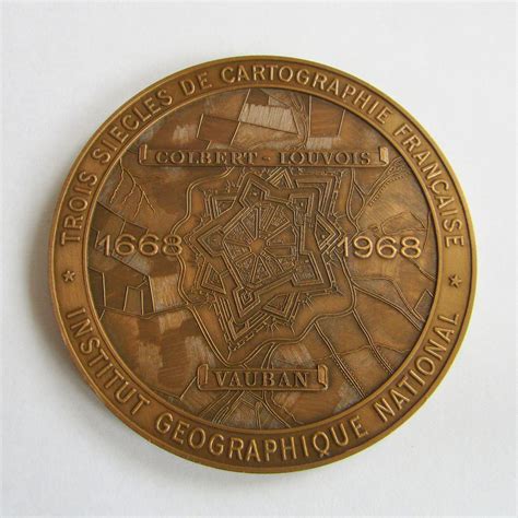 Monnaie De Paris M Daille Bronze Cartographie Spatiale