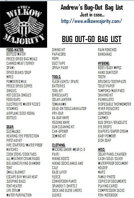 ultimate bug out bag list pdf - Elroy Adame