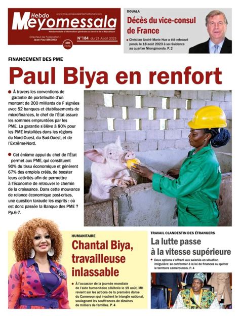 Meyomessala Hebdo Du Ao T Meyomessala International