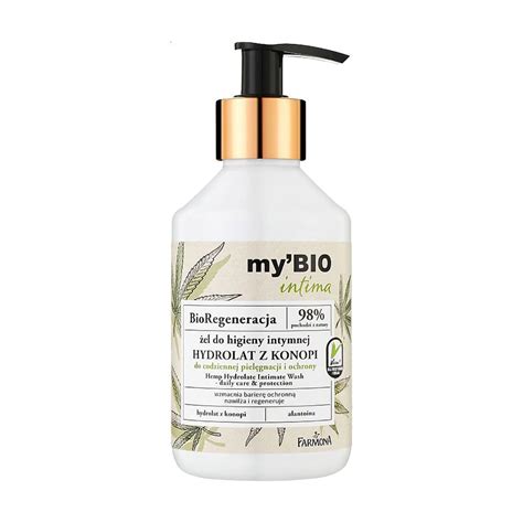 Гель для интимной гигиены Farmona My'Bio Intima Гидролат конопли, 250 ...
