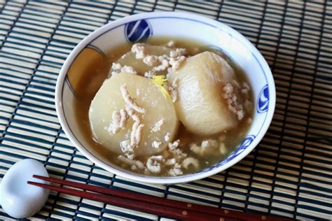 Simmered Daikon With Ground Chicken Recipe Japanese Cooking 101