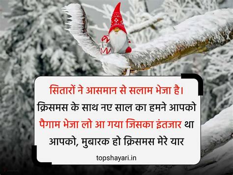 Top Merry Christmas Shayari In Hindi