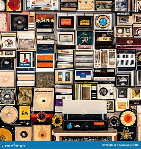 1538 Vintage Vinyl Collection: A Retro And Music-themed Background ...