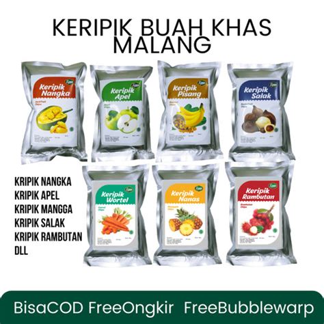 Jual Keripik Buah Kripik Krupuk Buah Apel Nangka Salak Mangga Nanas