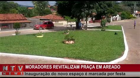 Moradores revitalizam praça em Areado inauguração do espaço foi