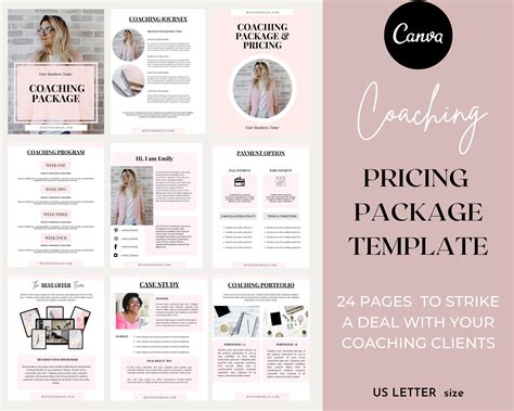 Canva Coaching Package Template Client Welcome Packet Template For