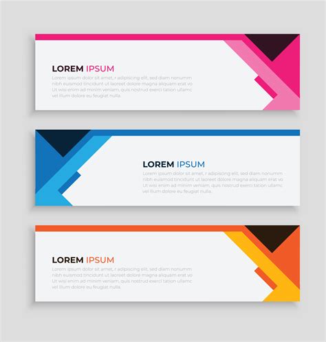 Modern Geometric Design Banner Web Template Elements Vector Abstract