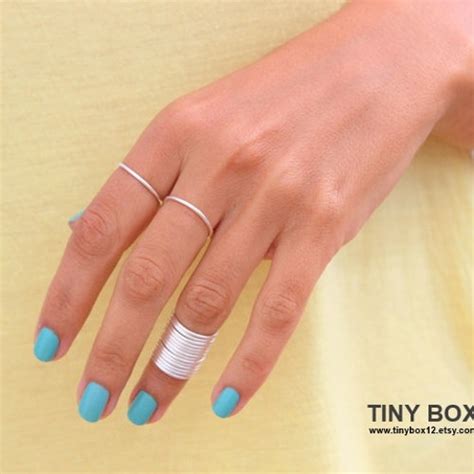 Silver Above Knuckle Ring Knuckle Ring Thin Shiny Rings Etsy