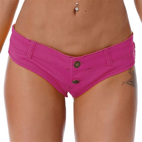 Us Women S Sexy Low Rise Cheeky Mini Denim Shorts Thongs Jean Shorts Hot Pants Ebay