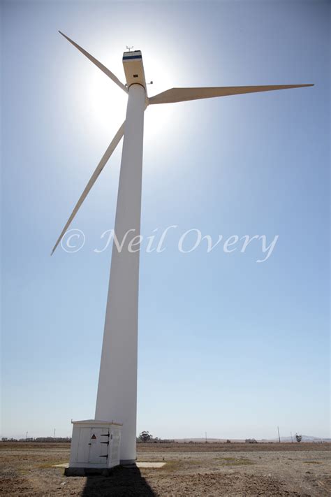 Wind Turbine Near Malmesbury Western Cape South Africa African Anthropocene