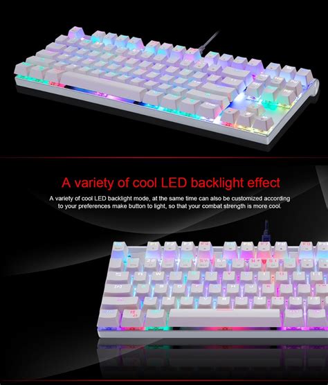 Original Motospeed Ck Wired Mechanical Gaming Keyboard Rgb Ergonomic