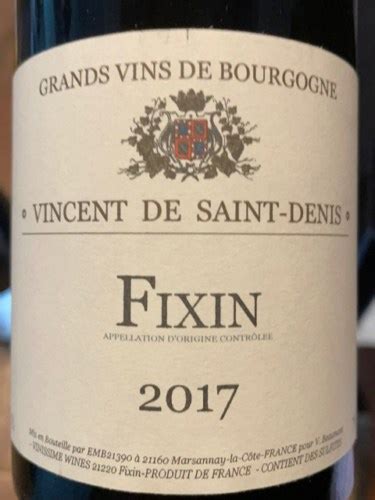 Vincent De Saint Denis Fixin Vivino Brasil