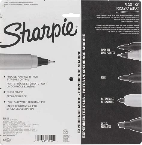 Sharpie Marcadores Permanentes Punta Ultrafina Con Marcadores De