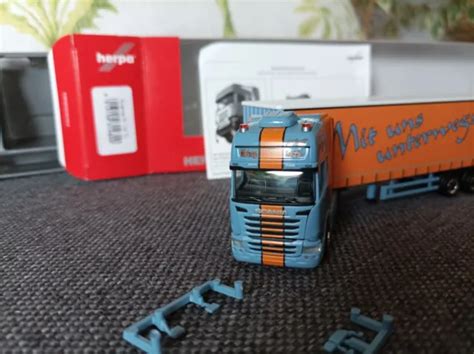 HERPA H0 1 87 In OVP 314800 Scania R 13 TL Gardinenplanen Sattelzug