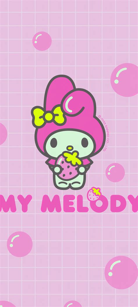 My Melody Wallpaper 4K, Cute cartoon, Pink, 5K, Pink text