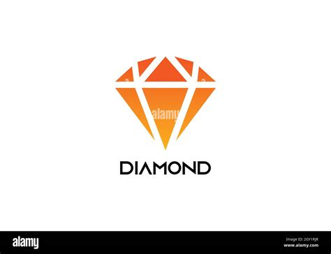 Diseño De Iconos Y Plantilla Vectorial Con Logotipo De Diamante Imagen