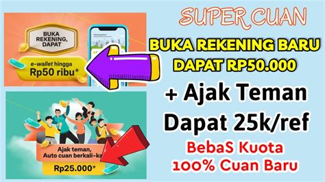 Wow Daftar Dapat 50k 25 Ref APLIKASI PENGHASIL UANG TERBARU EVENT