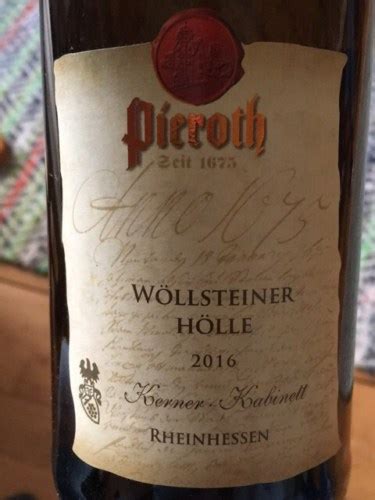 Pieroth Wöllsteiner Hölle Kerner Kabinett Vivino 日本