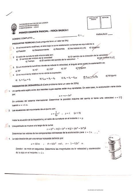 Fisica 100 Examenes Pasados Exámenes De Física Docsity