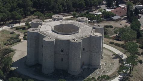 Aerial Italy-castel Del Monte 2007: Stock Footage Video (100% Royalty ...