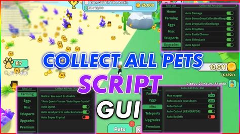 New Collect All Pets Script Auto Farm Auto Collect Auto Eggs