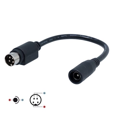 Adaptador Jack Dc X Mm A Mini Din P Macho Especial M