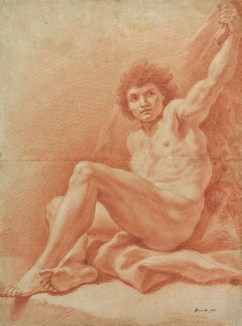 Distractio Infinita Seated Nude Male By Benedetto Luti 16661724