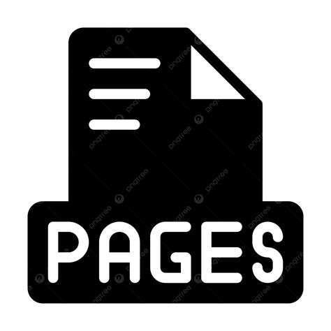 File Pages Icon Simple Design Solid Style Document Text Vector Illustration, Pagefile, Document