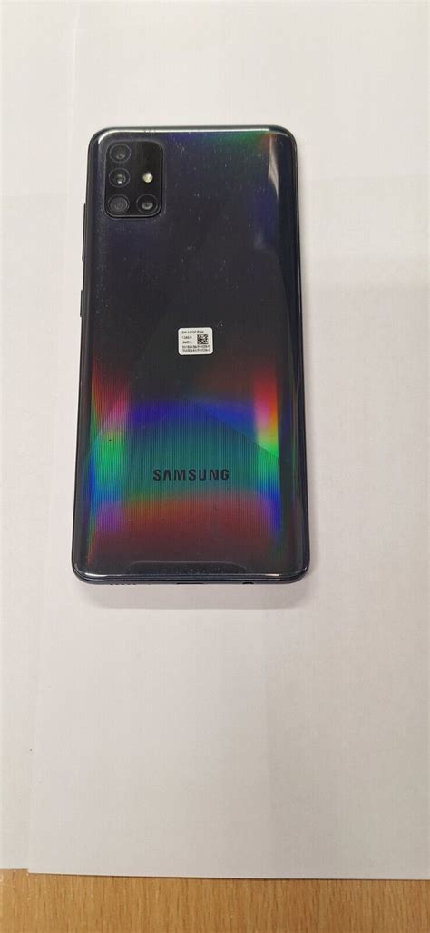 Samsung Galaxy A51 128gb Prism Crush Black Unlocked Used Very Good