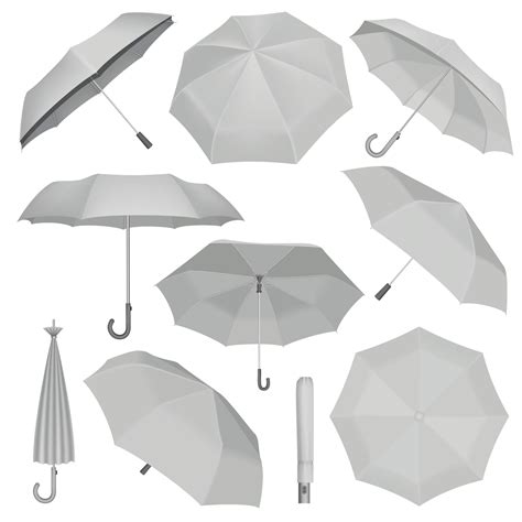 Umbrella Mockup Set Realistic Style 8846932 Vector Art At Vecteezy