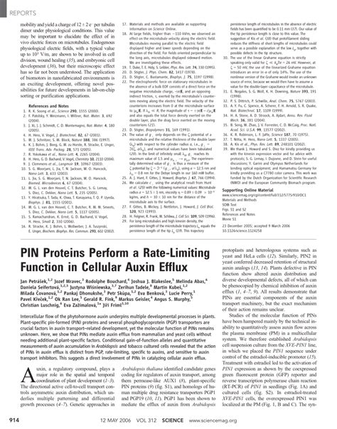 Pdf Pin Proteins Perform A Rate Limiting Function In Cellular Auxin