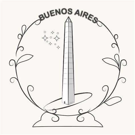 Premium Vector | Vector illustration of Obelisco Buenos Aires with linear style