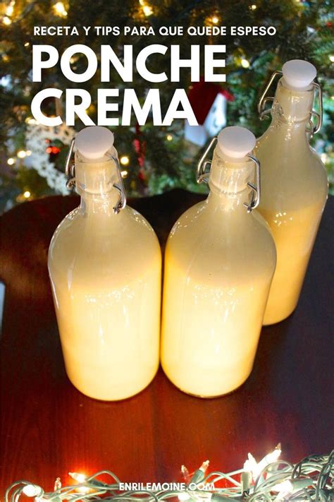 Receta De Ponche Crema Venezolano Espeso Y Cremoso Receta Recetas