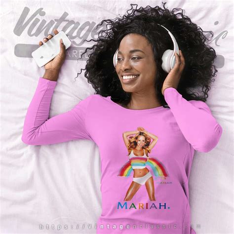 Mariah Carey Rainbow Album Cover Shirt - Vintagenclassic Tee