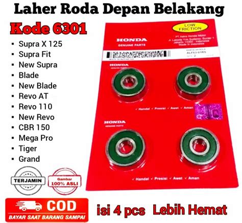 Cod Bearing Laher Bearing Alf Rs Honda Supra X Supra Fit