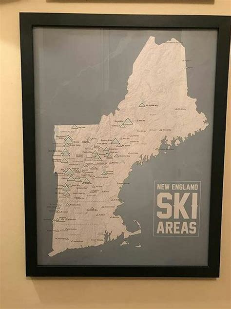 New England Ski Resorts Poster Map - Best Maps Ever