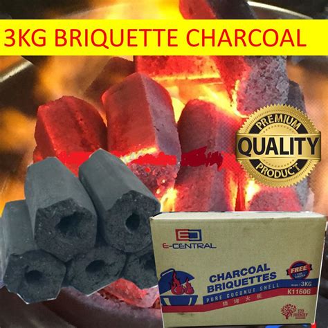 Charchoal Pure Coconut Shell Barbecue Charcoal Briquette Arang