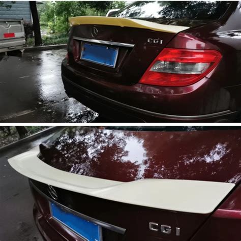 Mercedes W204 Renntech Style Spoiler Carbon Fiber R Style Spoiler For